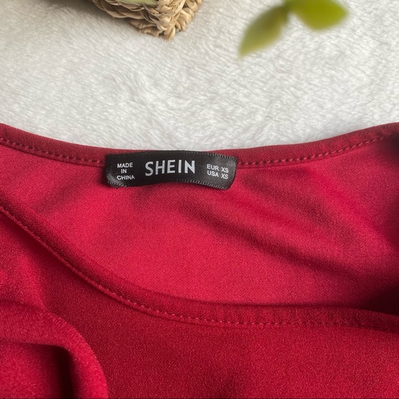 Side Zip Peplum Top - SHEIN - Picture 7 of 7